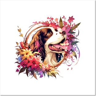 English Springer Spaniel Lights Up Mothers Day - Perfect Dog Mom Gift Posters and Art